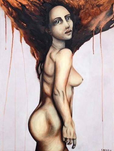 Original Expressionism Women Paintings by CHRISTINA BILBILI