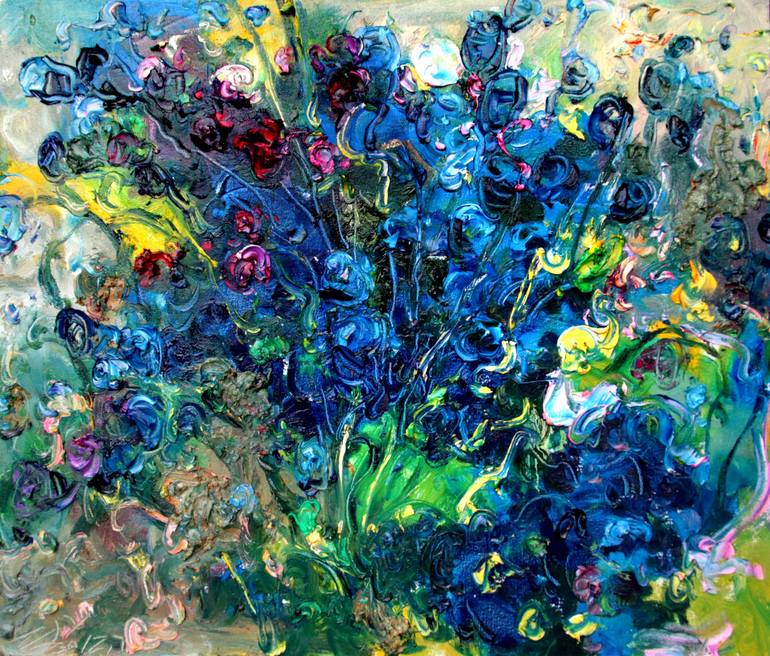 Bluelover-No.3 Painting by Art Trouve Inc | Saatchi Art