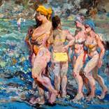 Summer on the beach by Art Trouve Inc