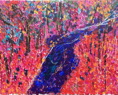Original Abstract Fantasy Painting by Hadas-Rebecca Youman