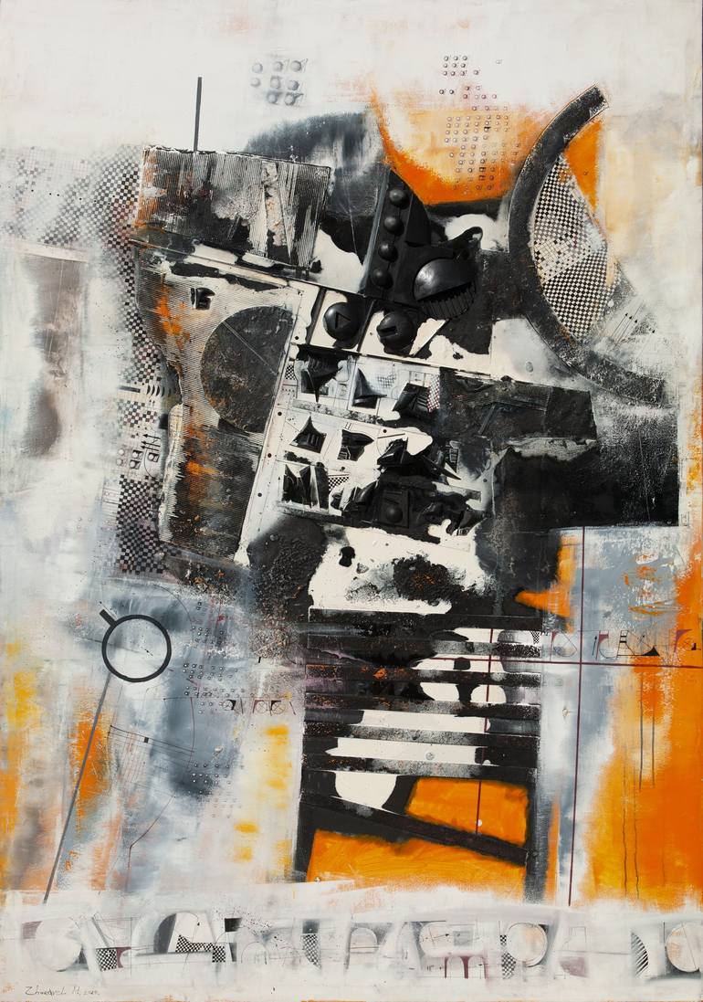 Original Art Deco Abstract Paintings by Mykola Zhuravel