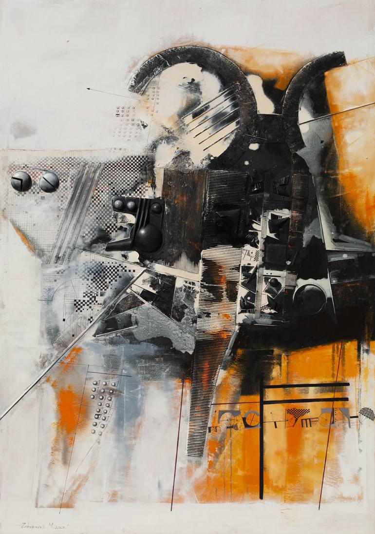 Original Abstract Paintings by Mykola Zhuravel
