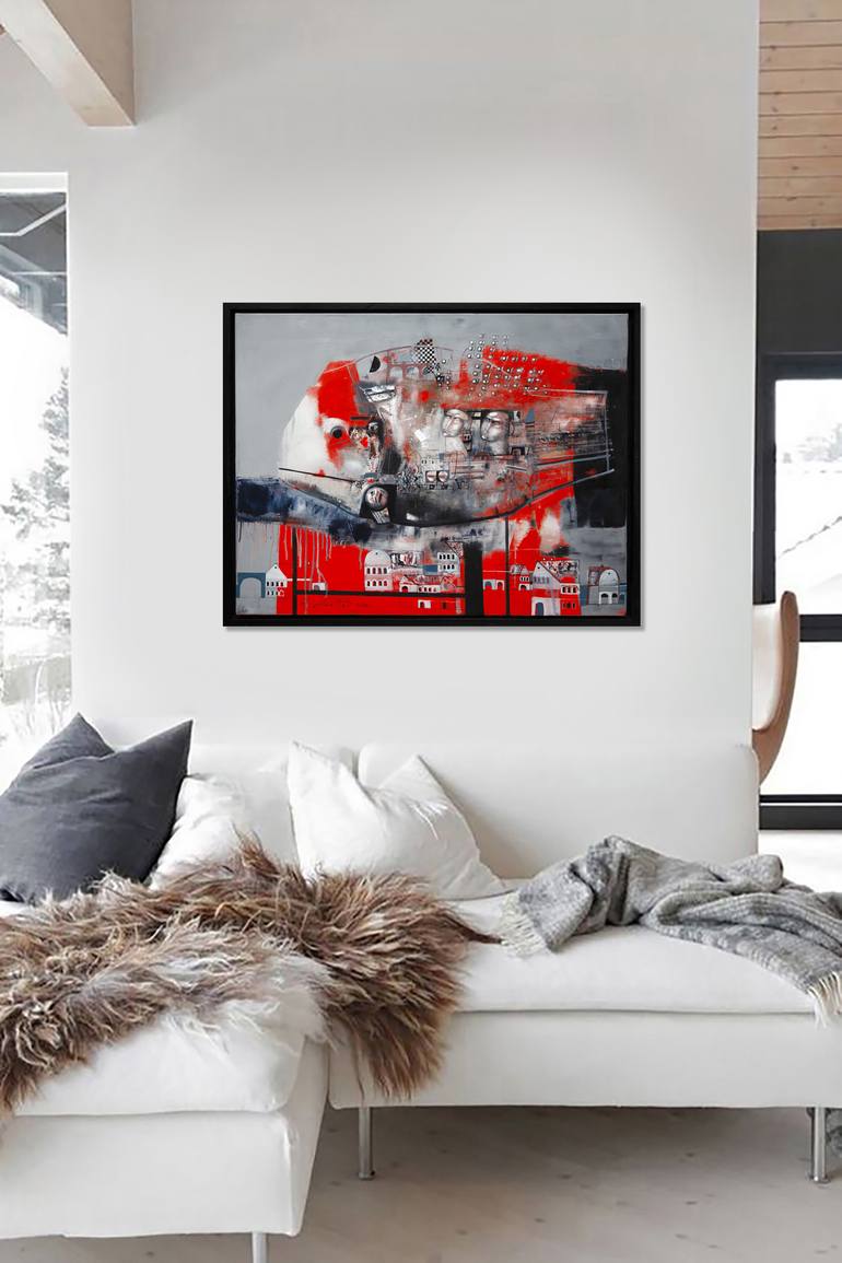 Original Abstract Animal Painting by Mykola Zhuravel