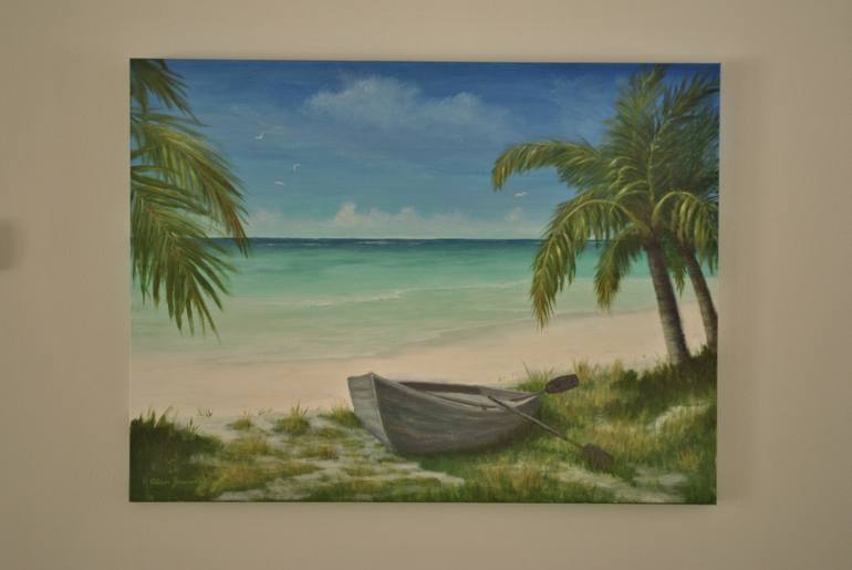 Original Realism Beach Painting by Alan Zawacki