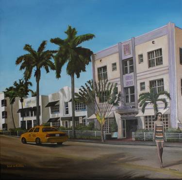 Original Art Deco Architecture Paintings by Andy Shackleton