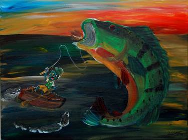 Print of Expressionism Fish Paintings by Kyla Taniguchi