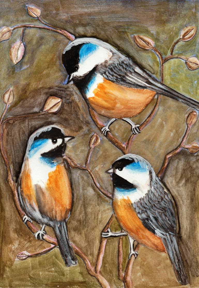 three birds artwork