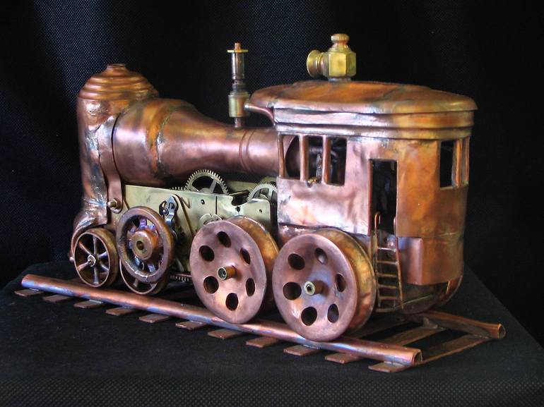 Original Surrealism Transportation Sculpture by Robert Marshall
