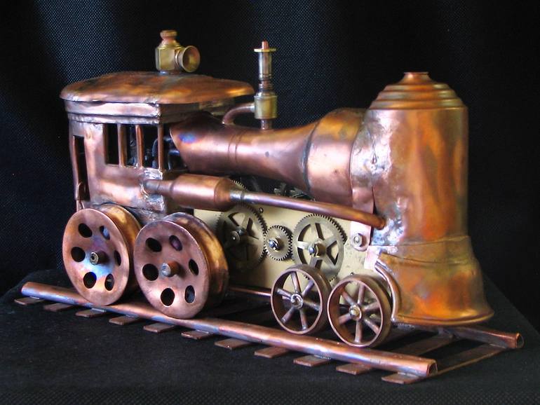 Original Surrealism Transportation Sculpture by Robert Marshall