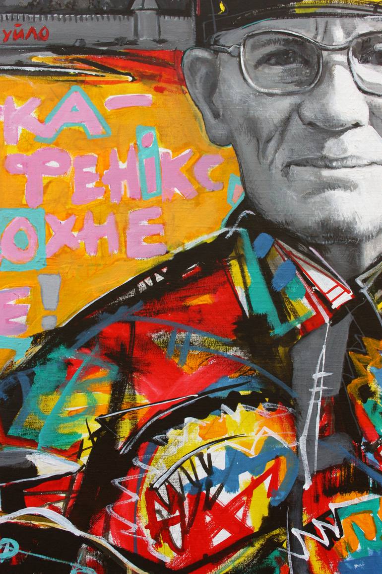 Original Street Art Men Painting by Roman Rabyk