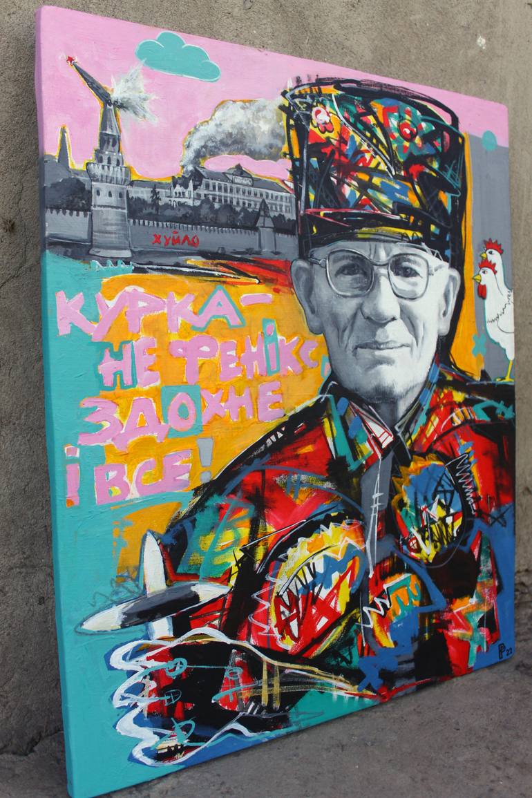 Original Street Art Men Painting by Roman Rabyk