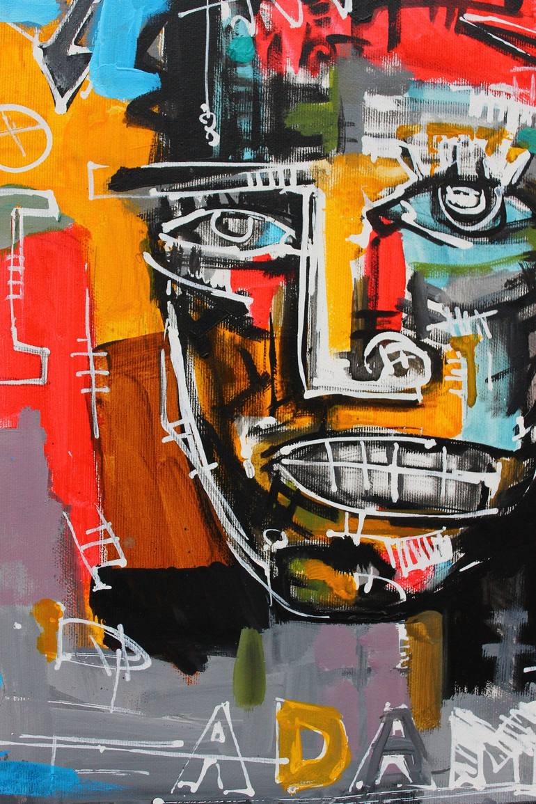 Original Street Art Portrait Painting by Roman Rabyk