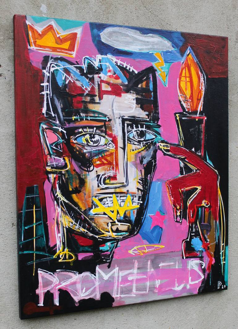 Original Street Art People Painting by Roman Rabyk