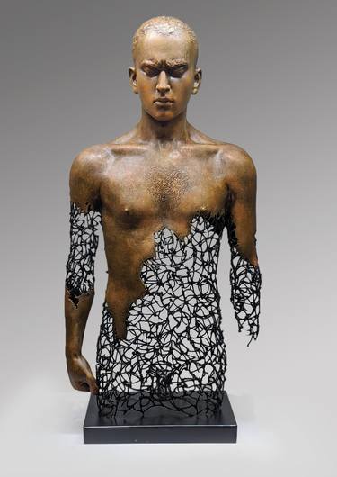 Original Conceptual Men Sculpture by Roman Rabyk