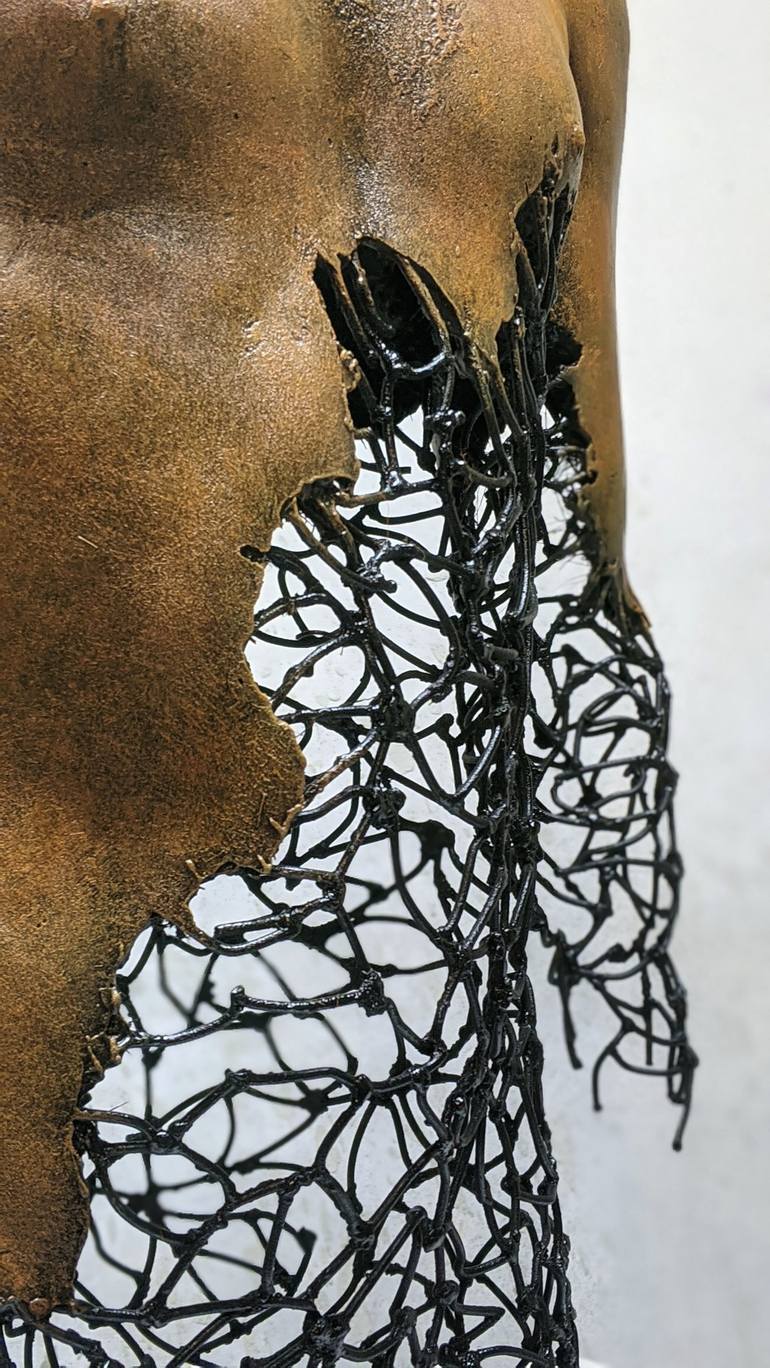 Original Conceptual Men Sculpture by Roman Rabyk