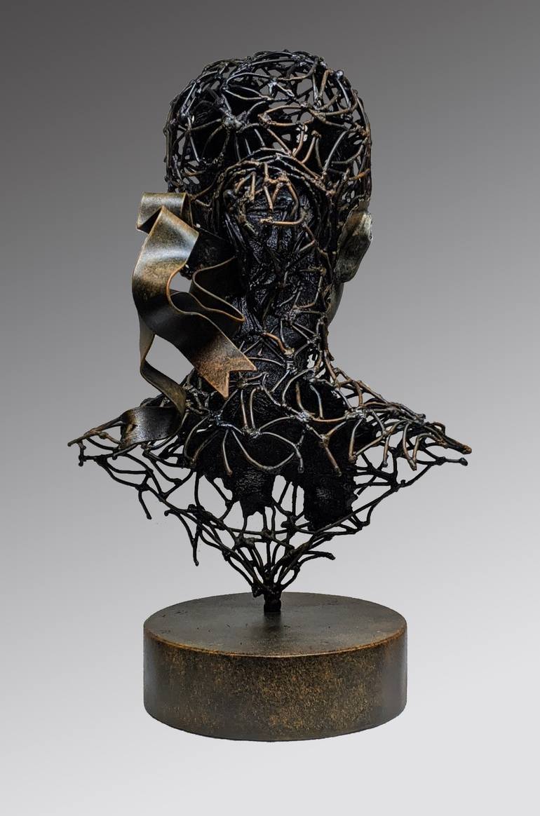 Original Expressionism Women Sculpture by Roman Rabyk