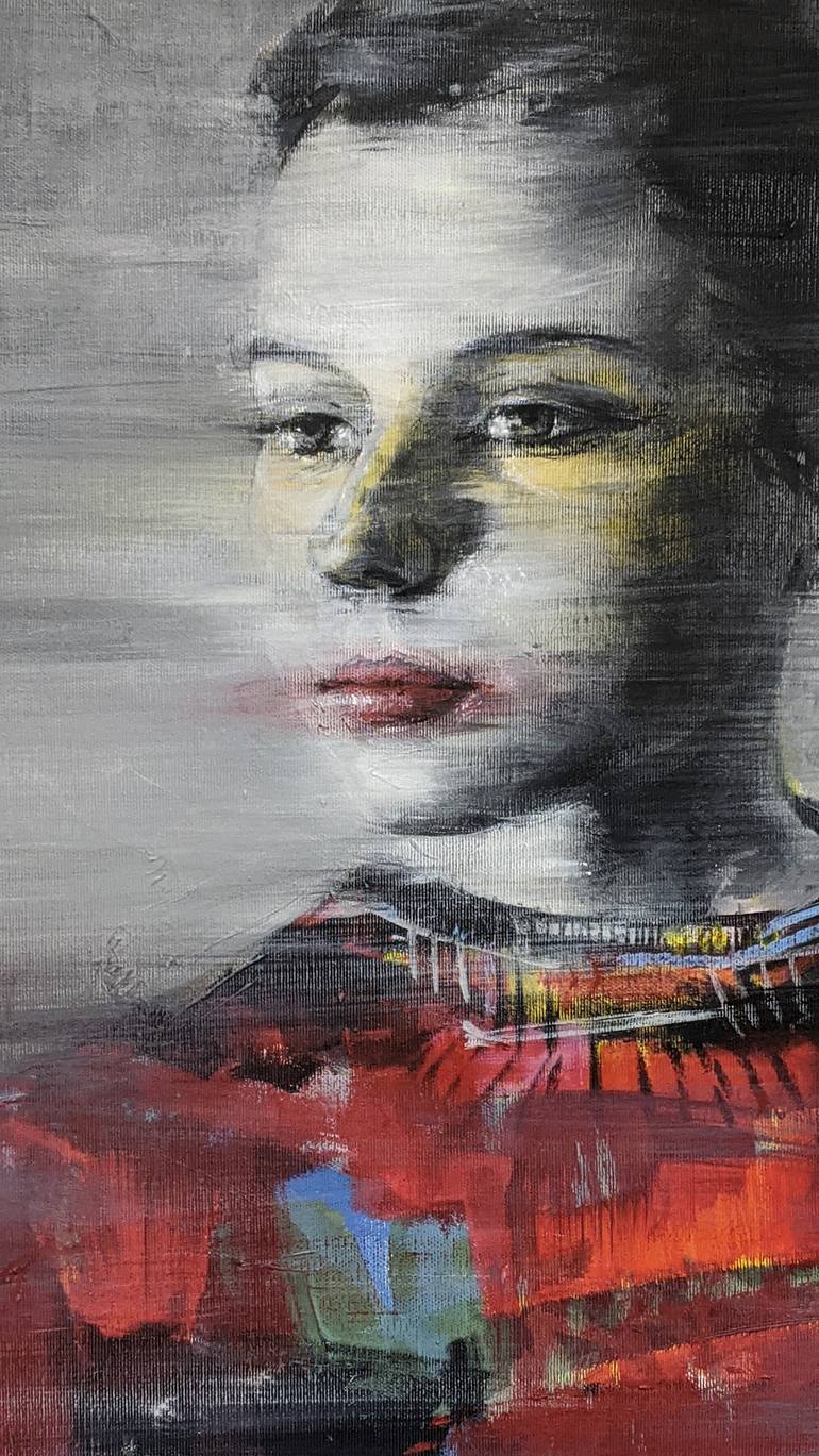 Original Black & White Women Painting by Roman Rabyk