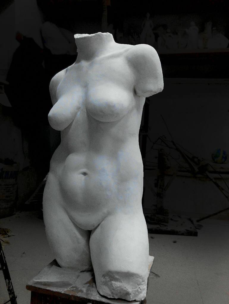Original Figurative Nude Sculpture by Roman Rabyk