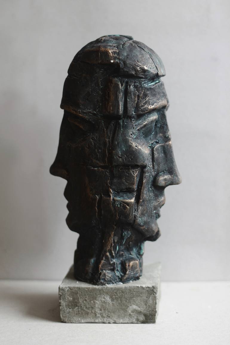 Original Abstract Men Sculpture by Roman Rabyk