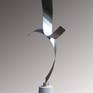 This sculpture is a simple form. Made of sheet stainless steel.
Material stainless steel, plaster.
Height 59,5 cm.