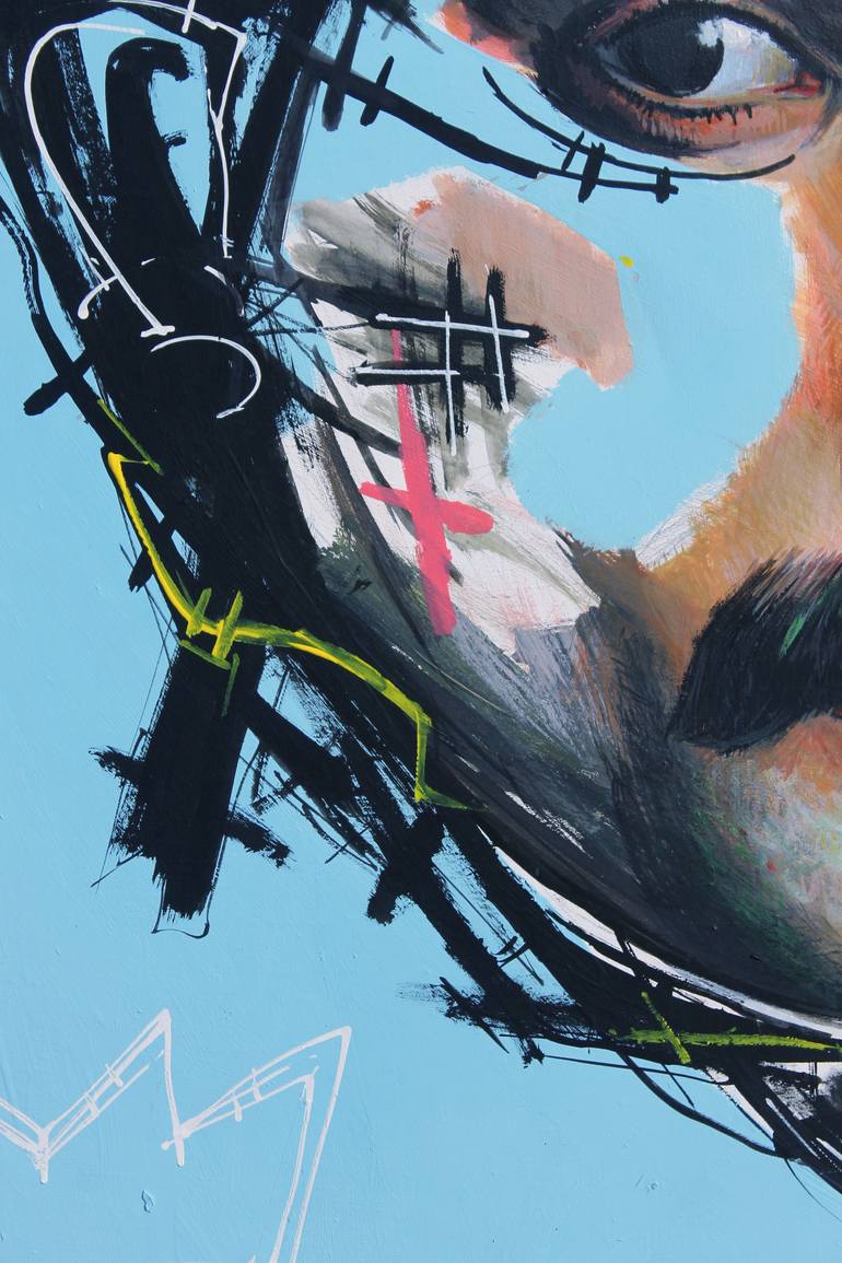Original Modernism Pop Culture/Celebrity Painting by Roman Rabyk