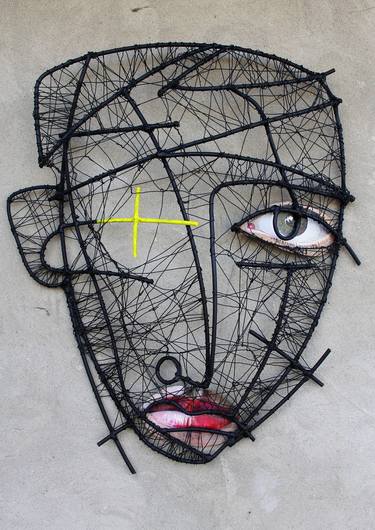 Original Street Art Abstract Sculpture by Roman Rabyk