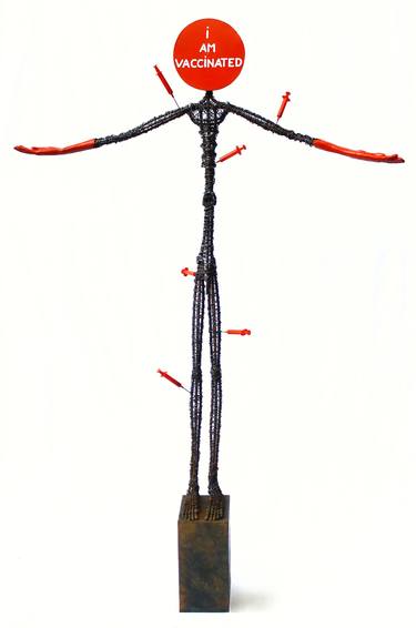 Original Expressionism People Sculpture by Roman Rabyk