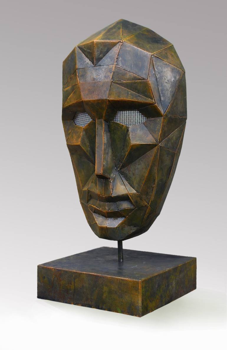 Original Cubism Geometric Sculpture by Roman Rabyk