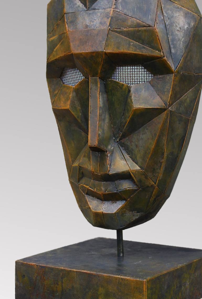 Original Cubism Geometric Sculpture by Roman Rabyk