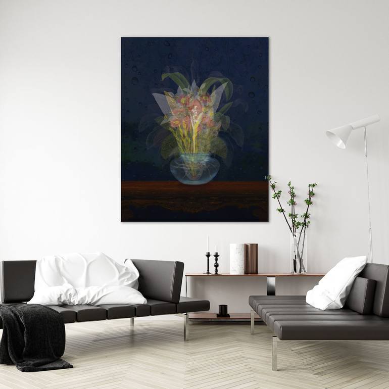 Original Contemporary Floral Mixed Media by Peter Arnell