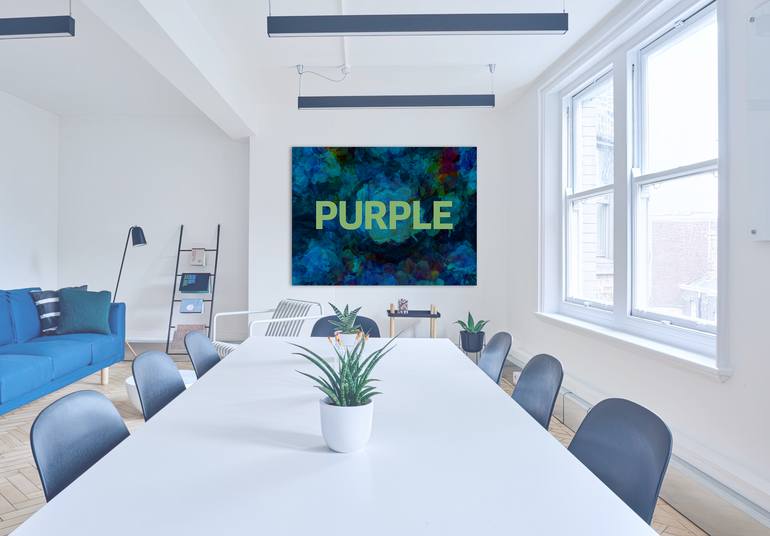 Original Conceptual Typography Mixed Media by Peter Arnell