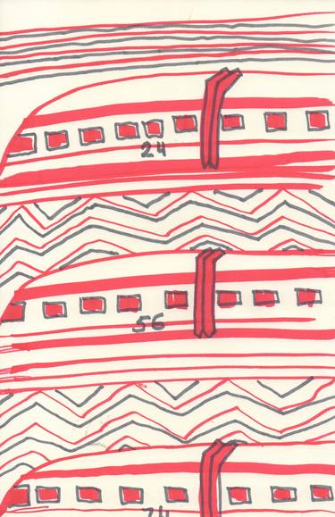 Print of Train Drawings by Bohdan Kravchenko