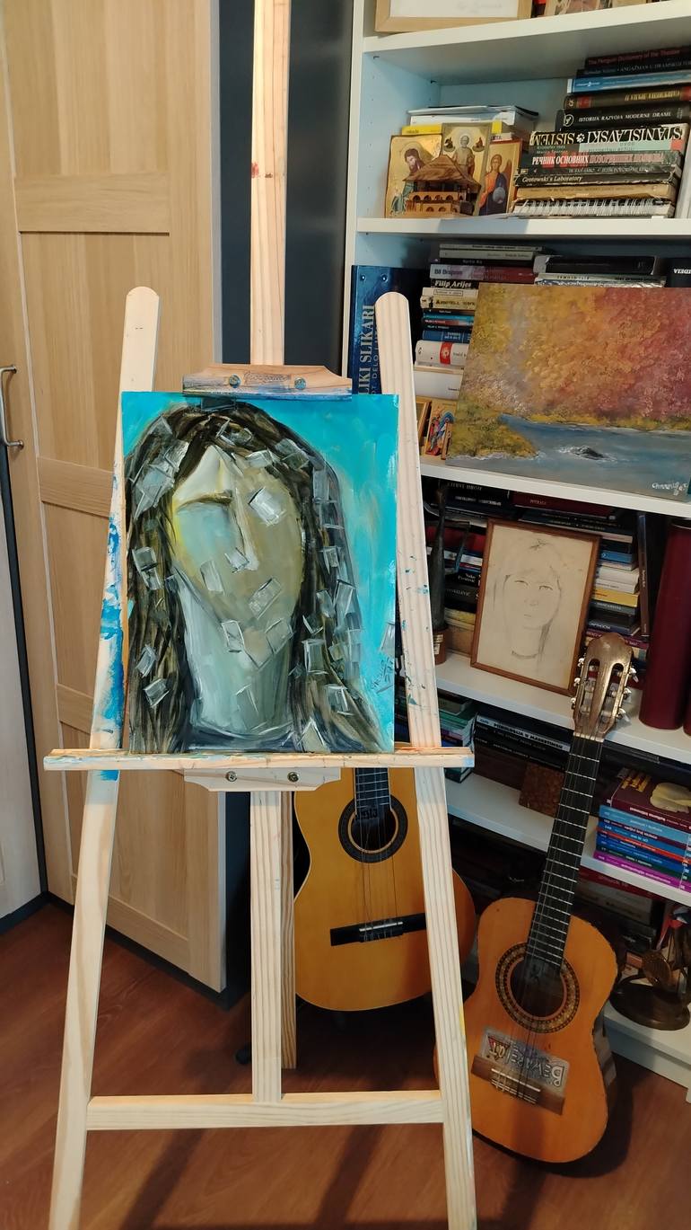 Original Abstract People Painting by Daddy Noob