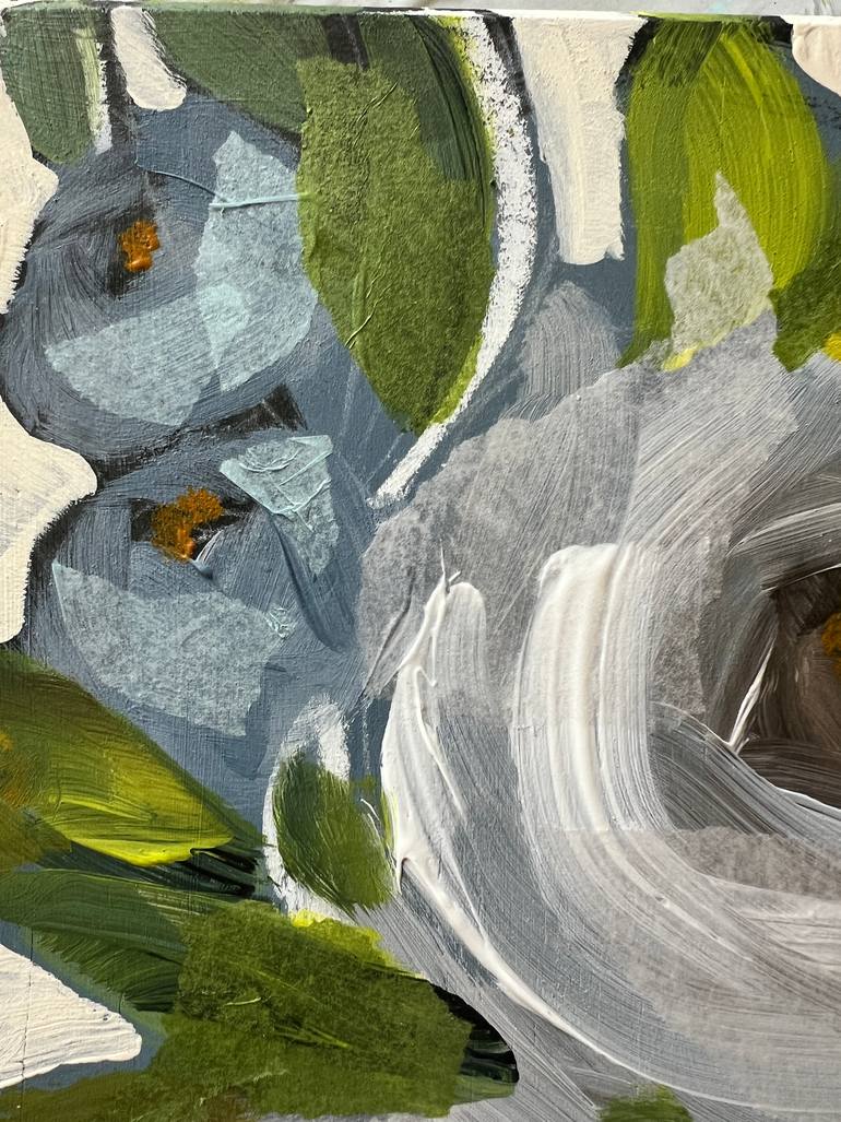 Two White Roses Painting by Jodi French | Saatchi Art