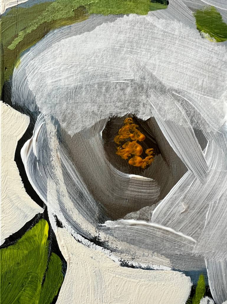 Two White Roses Painting by Jodi French | Saatchi Art