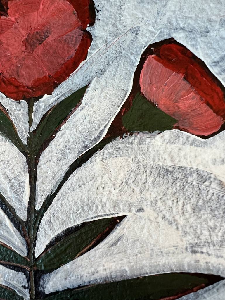 Original Abstract Floral Painting by Jodi French