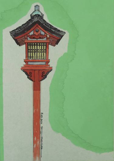Print of Architecture Paintings by Shinji Horimura