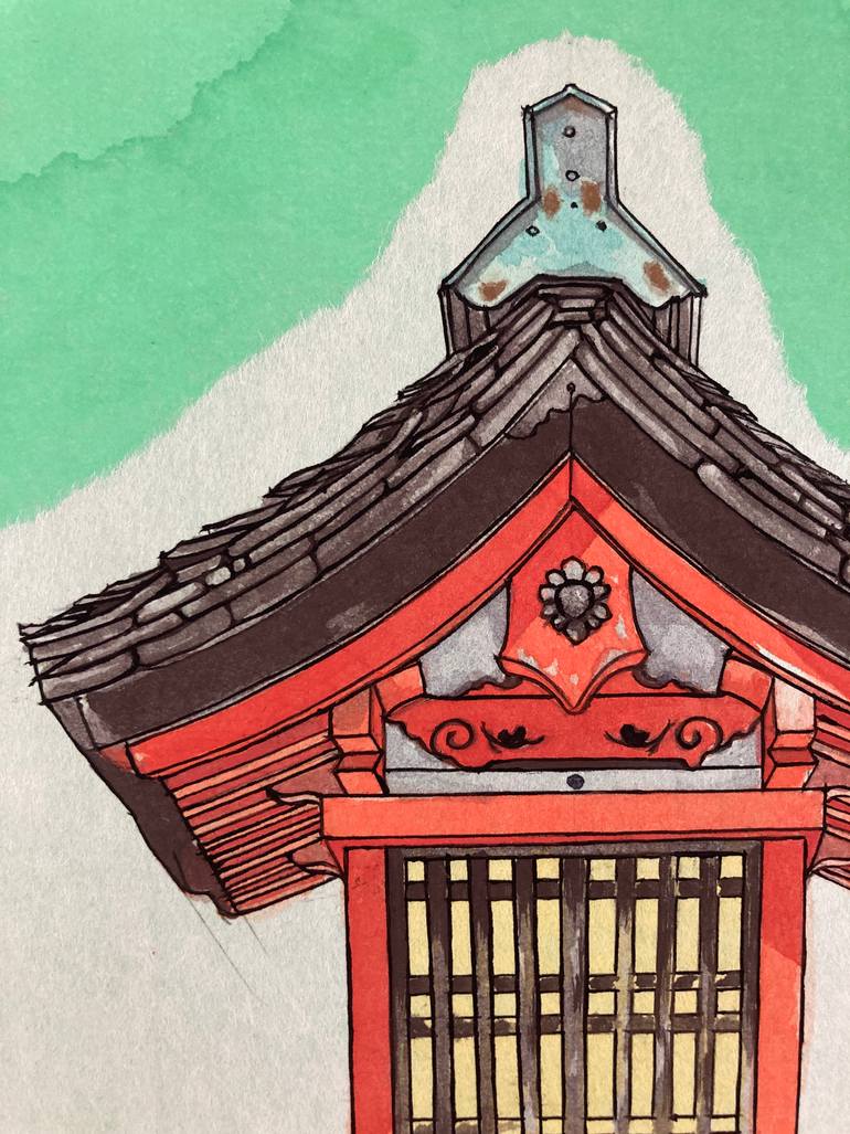 Original Other Architecture Painting by Shinji Horimura