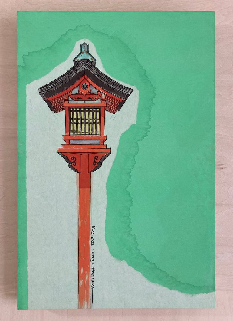 Original Other Architecture Painting by Shinji Horimura