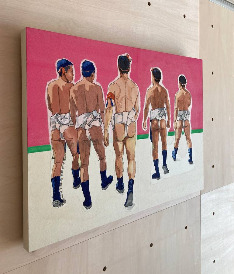 Original Figurative Men Painting by Shinji Horimura