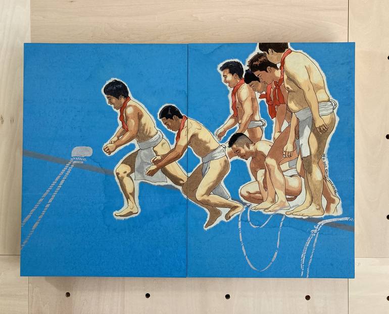 Original Men Painting by Shinji Horimura