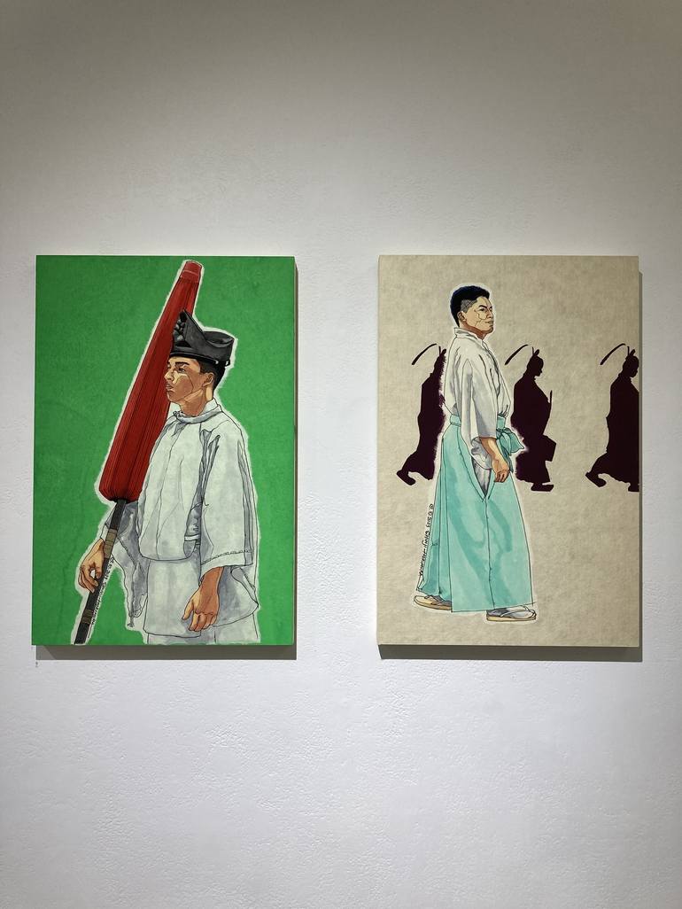 Original Figurative Men Painting by Shinji Horimura