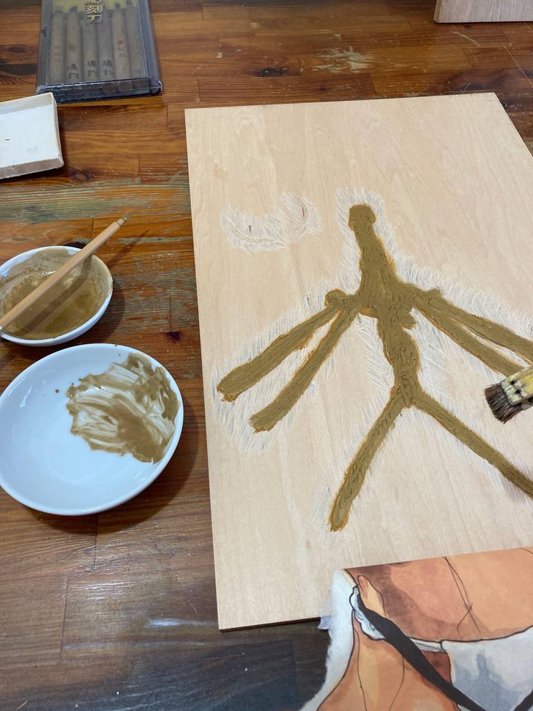 Original Figurative Erotic Painting by Shinji Horimura