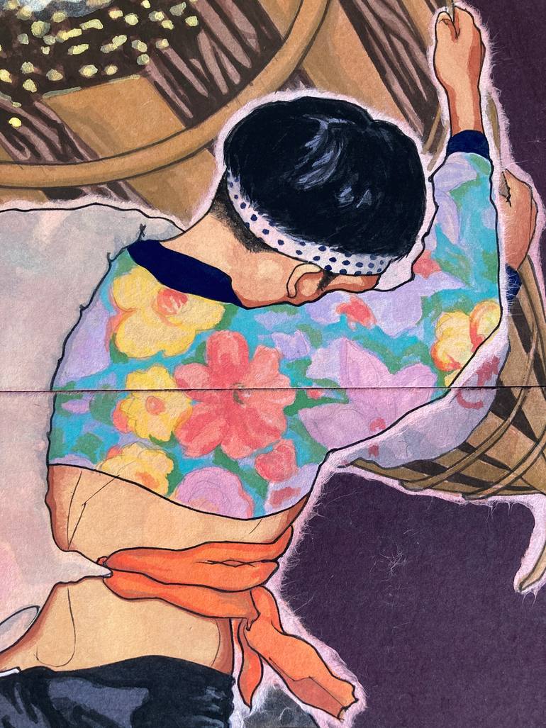 Original Figurative Men Painting by Shinji Horimura