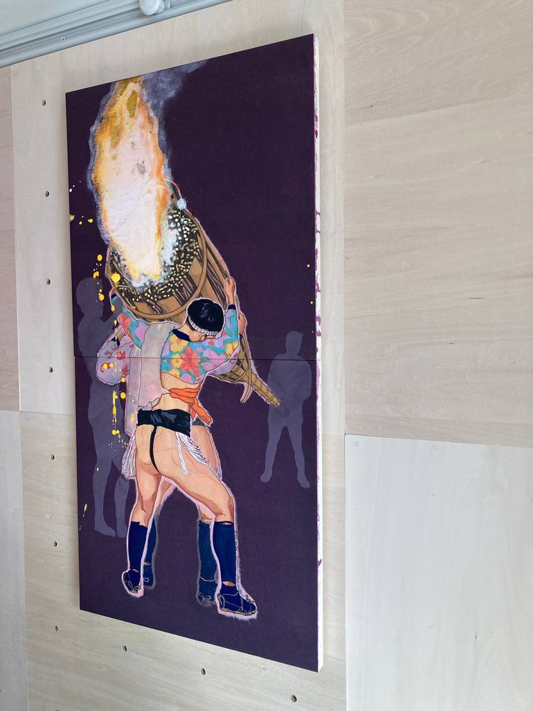 Original Figurative Men Painting by Shinji Horimura