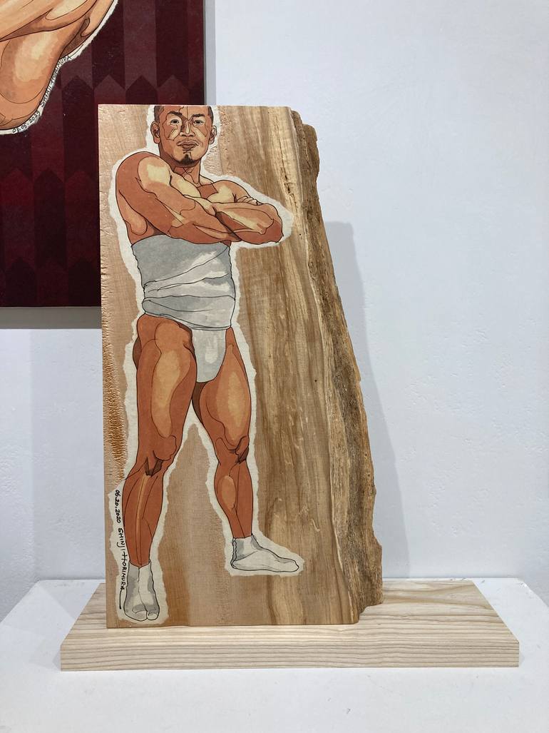 Original Figurative Men Sculpture by Shinji Horimura