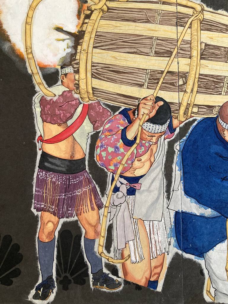 Original Figurative Men Painting by Shinji Horimura