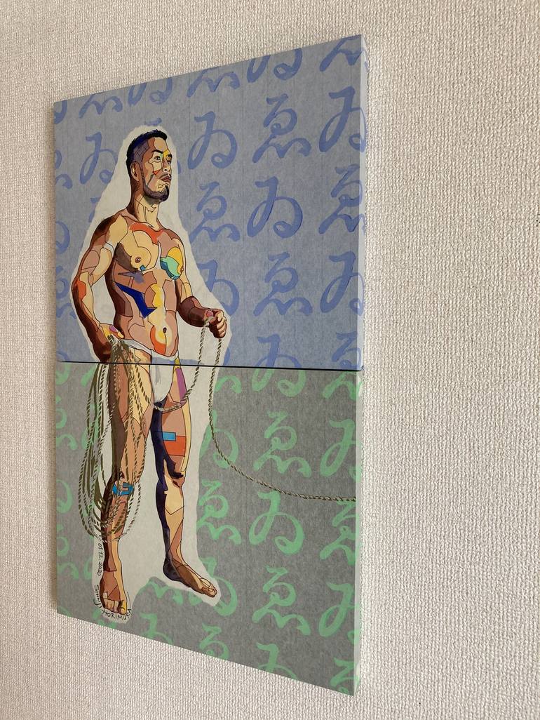 Original Figurative Men Painting by Shinji Horimura