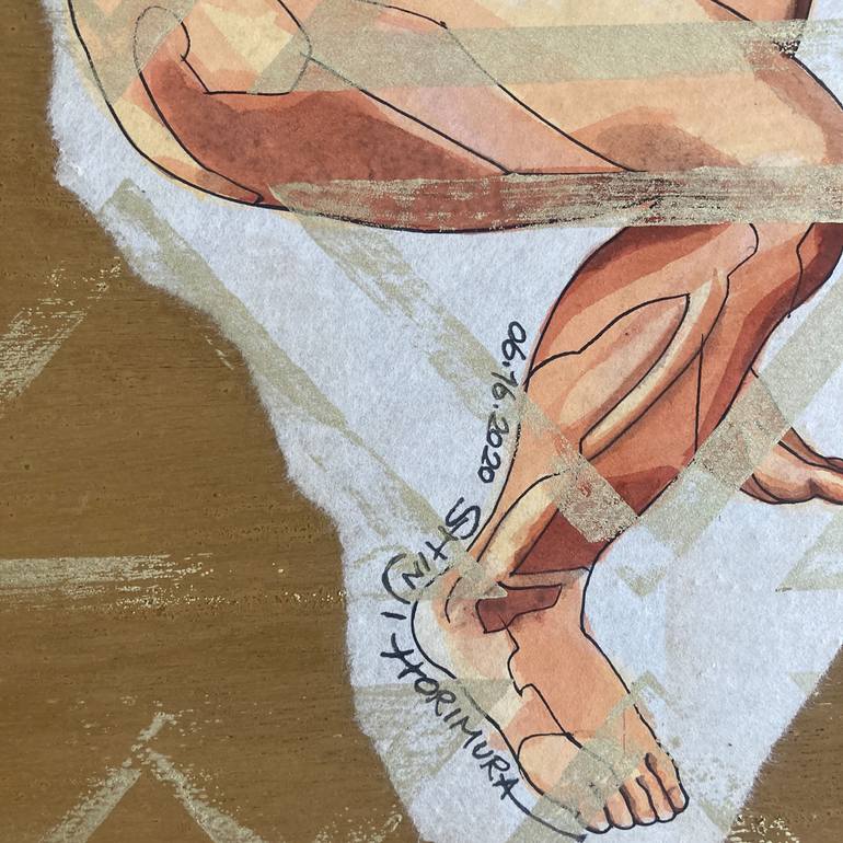 Original Figurative Men Painting by Shinji Horimura