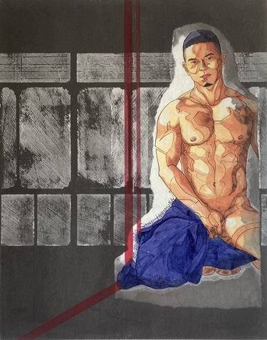 Print of Men Paintings by Shinji Horimura